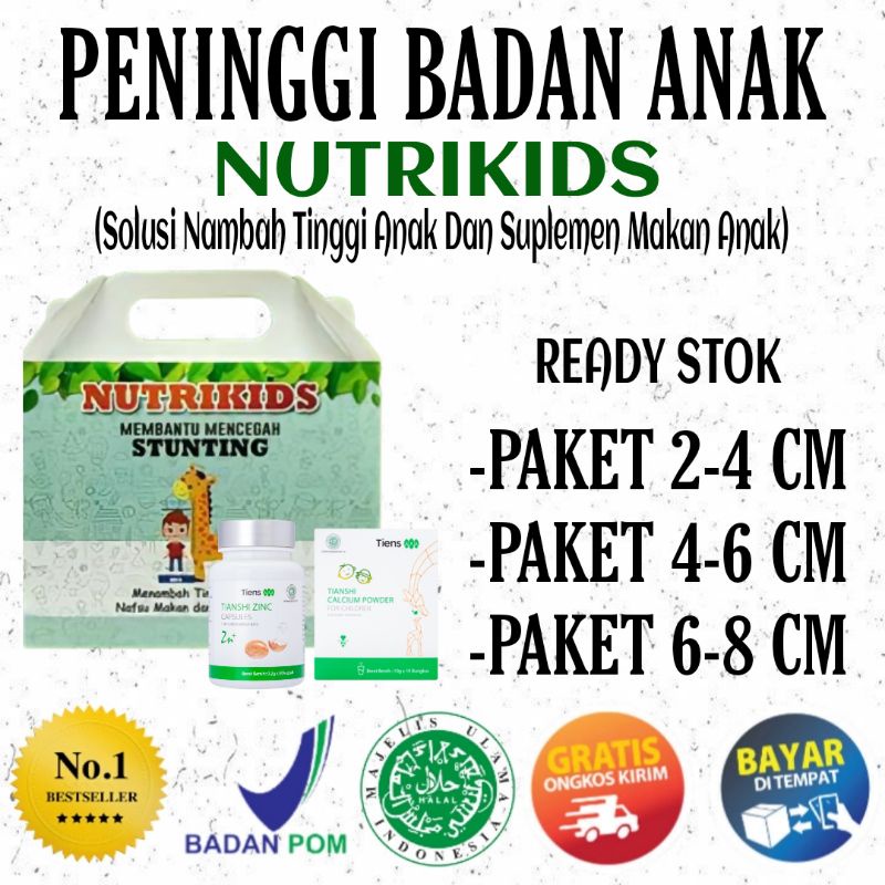 [TERLARIS] Nutrikids Nutrisi Anak Original Tiens Peninggi Dan Vitamini Suplemen Mencegah Stunting