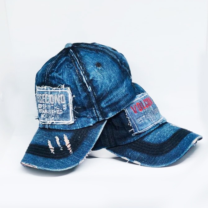Topi levis sobek/ Topi baseball bordir levis sobek/ Topi Denim Bahan Levis Jeans - Topi Pria Wanita 