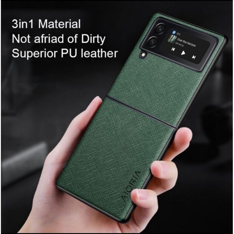 Samsung Z FLIP 4 5G case canvas cross pattern premium case