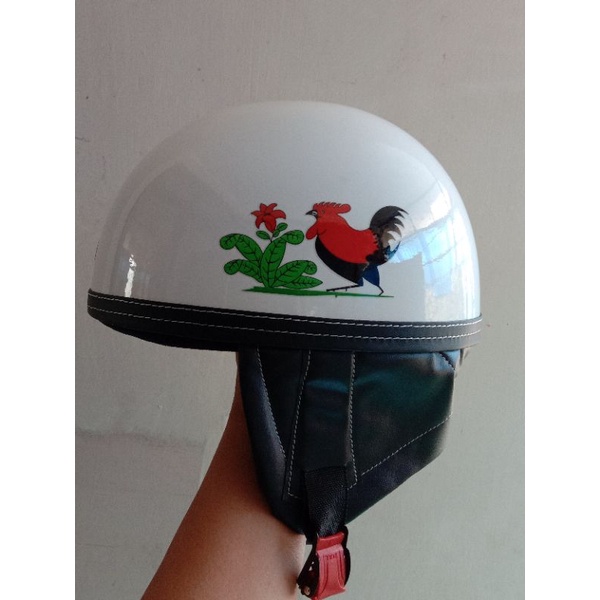 Helm chip ayam jago helm retro helm jadul helm klasik helm bogo helm sasa