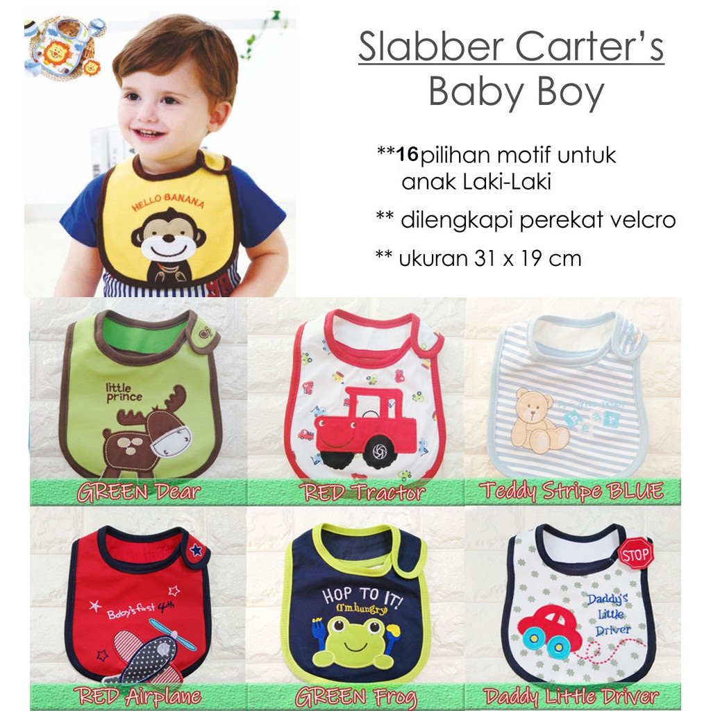 BOY GIRL Slabber Celemek Makan Bayi Sluber bib bibs slaber