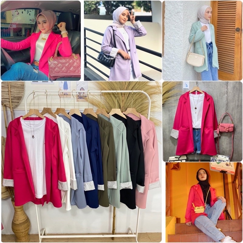 BLAZER WANITA KOREA BLAZER KOREA SET PANJANG FORMAL MURAH BLEZER WANITA KOREA BLEZER KEKINIAN MURAH