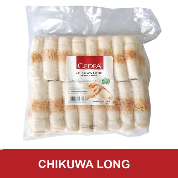 

CEDEA Chikuwa Long 1kg /Chikuwa Mini Ikan Olahan/Makanan Beku Enak Halal Frozen 250gr