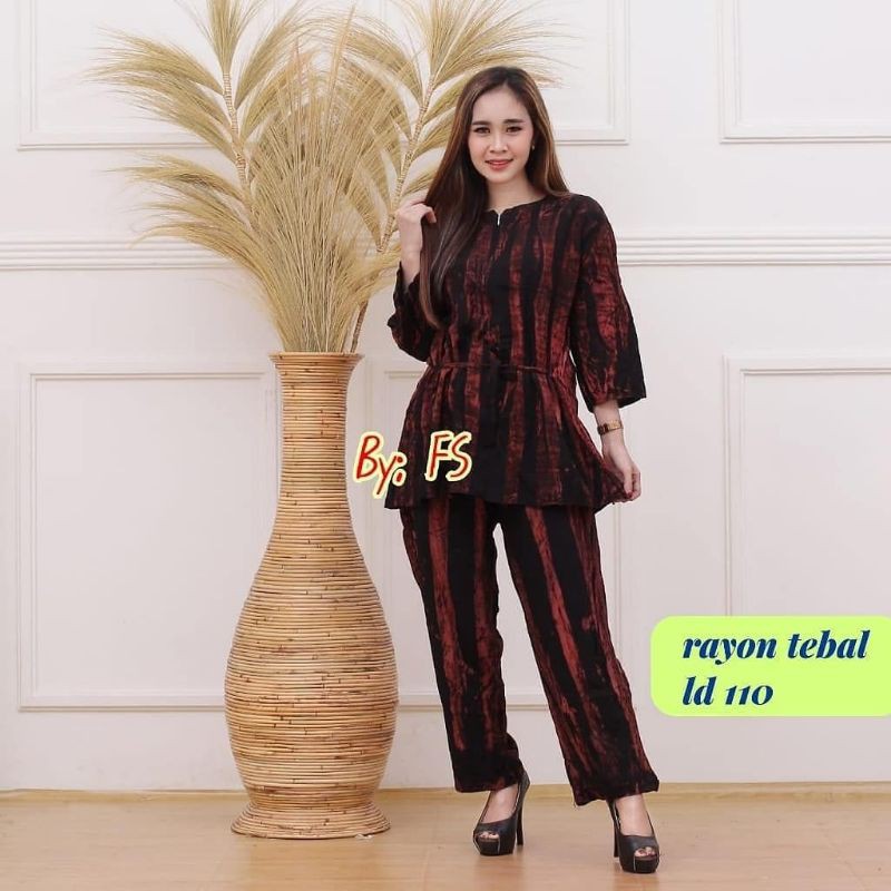 setelan celana panjng rayon sritex