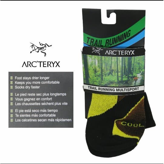 Kaos Kaki Gunung Arcteryx Outdoor Hiking Trekking Coolmax Socks Tebal