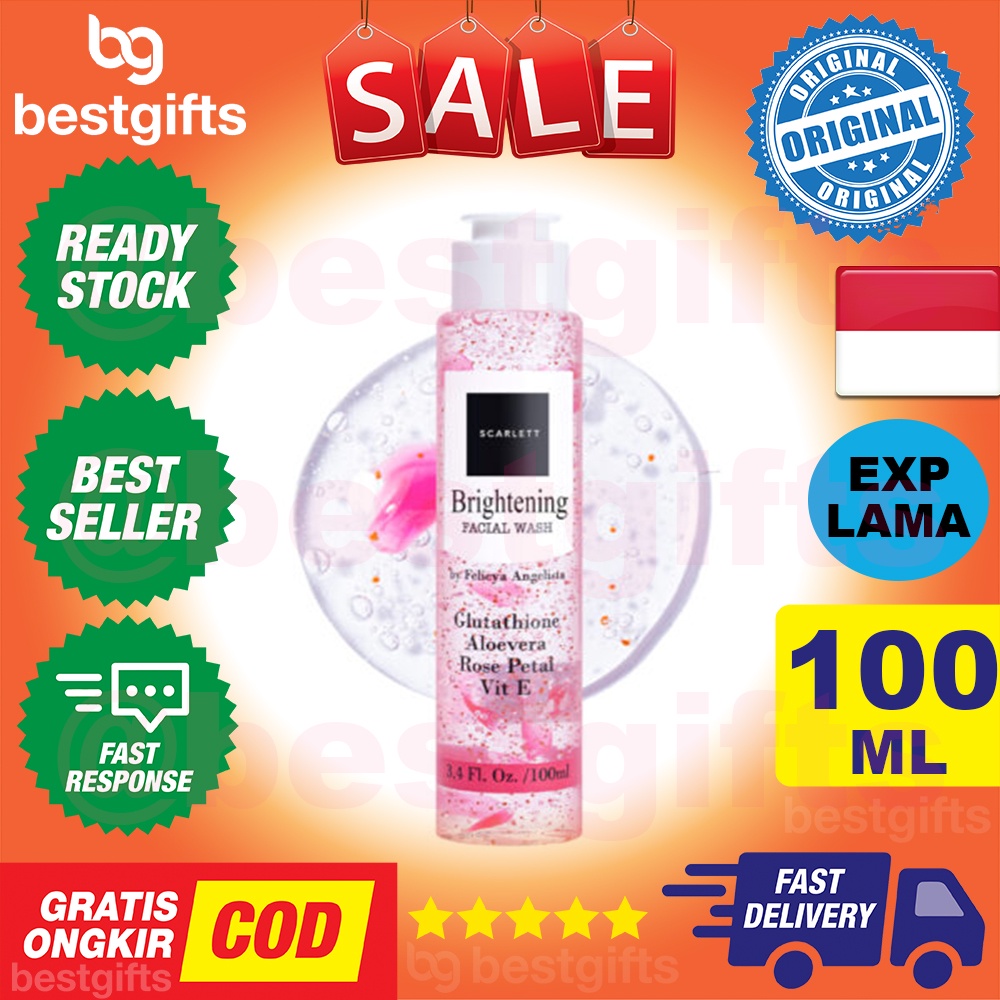 SCARLETT WHITENING FACIAL WASH SABUN MUKA MENCERAHKAN - 100 ML