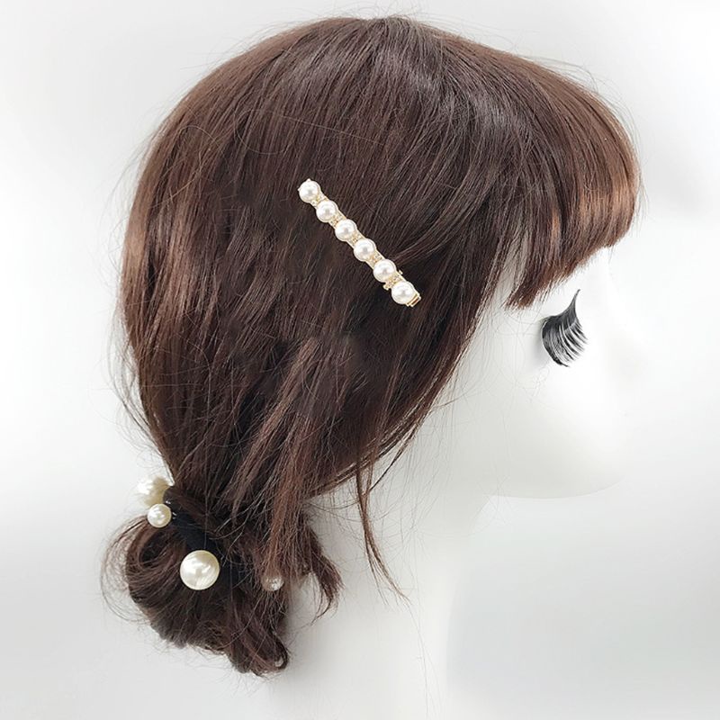 Siy Jepit Rambut Duckbill Bahan Metal Hias Mutiaraberlian Imitasi Gaya Vintagemewah Untuk Wanita