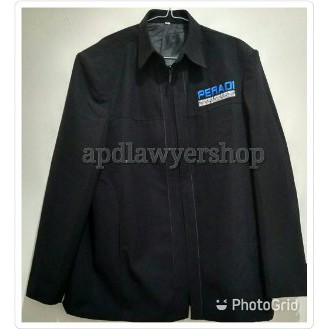 Jas Semi Jas Jasket PERADI   Perhimpunan Advokat Indonesia atau UMUM Tanpa Bordir Wool Import Hitam