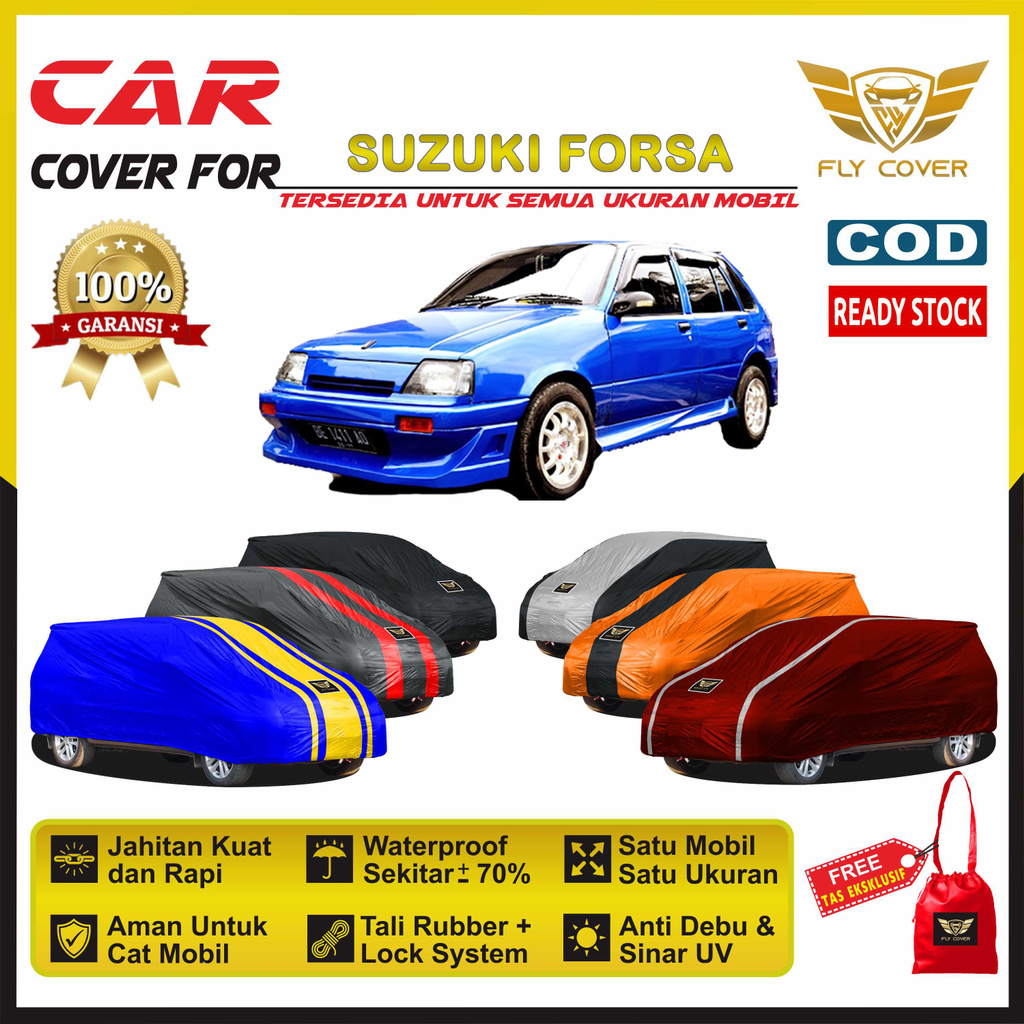 Jual Body Cover Mobil Suzuki FORSA Sarung Mobil FORSA Mantel Selimut Tutup Penutup Outdoor Anti Air Indonesia Shopee Indonesia