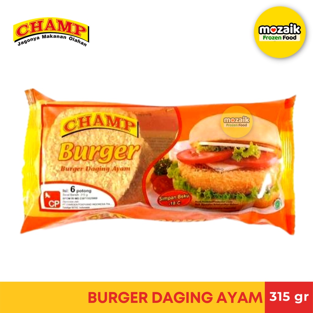 

Burger Ayam Champ Frozen Mart Frozen Food Palembang 315gr