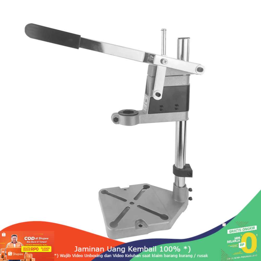 (BISA COD) RVOSTR Allsome Bracket Bor Electric Drill Grinder Rack Stand Clamp - TZ-6102