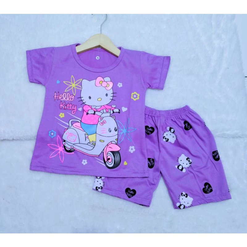 Setelan Anak Perempuan Hello Kitty 2-9 Tahun-6