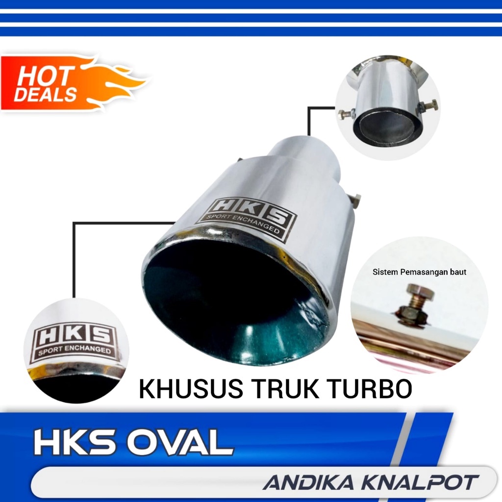 KNALPOT SUOS SISTEM BAUT HKS KHUSUS TRUK TURBO CANTER HINO ELF DYNA DLL