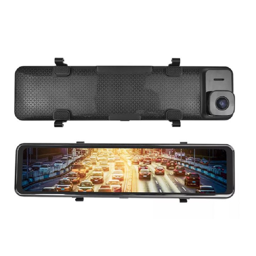 Kamera Dashboard Spion Tengah Mobil Dashcam Recorder Split Screen