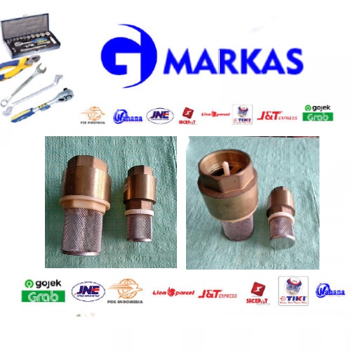 Foot Klep Full Kuningan Foot Valve Tusen Klep Saringan Pipa Air