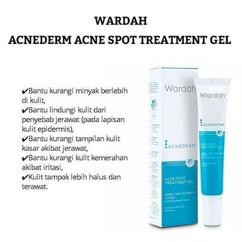 Wardah Acnederm Acne Spot Treatment Gel 15ml