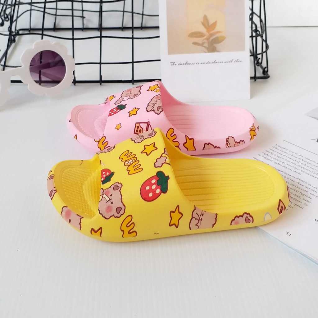 LittleAaron TEDDY BEAR Sandal Anak Laki Laki Bahan Karet Model Lucu 1-7 Tahun Sport Termurah Sendal Bayi Anak Cewek Cowok