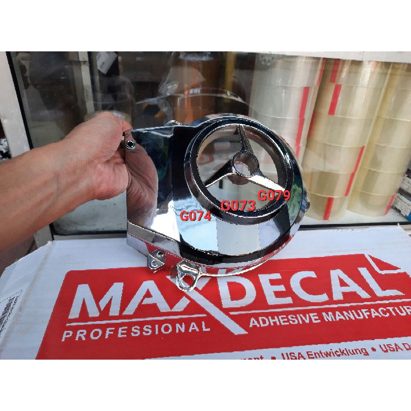 Sticker Maxdecal Hitam Transparan hybrid Delete Chrome 7300 G074 G073 G079