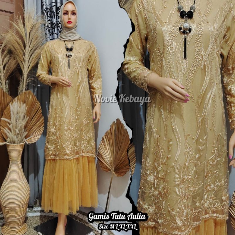 (cod)kebaya tutu/gamis tutu/kebaya pesta,wisuda