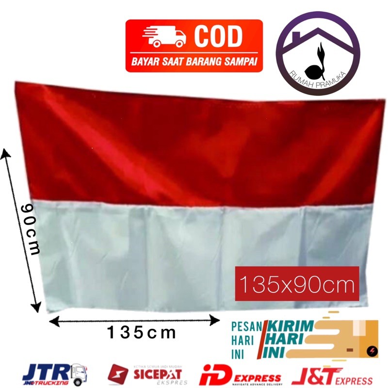 Jual BIJIAN 90 X 135 bendera Indonesia - bendera merah-putih - bendera ...