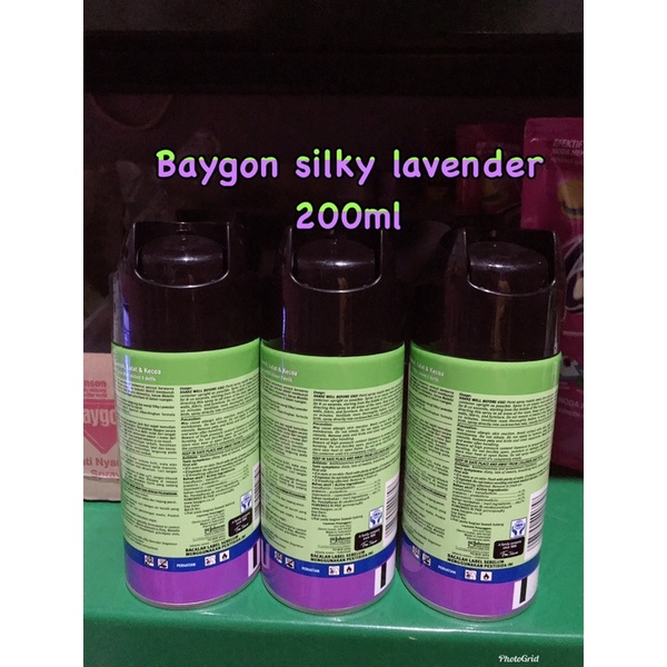 baygon semprot nyamuk 200ml silky lavender
