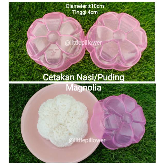 (MAGNOLIA) Cetakan Nasi Bunga Magnolia/Cetakan puding/cetakan agar/cetakan kue