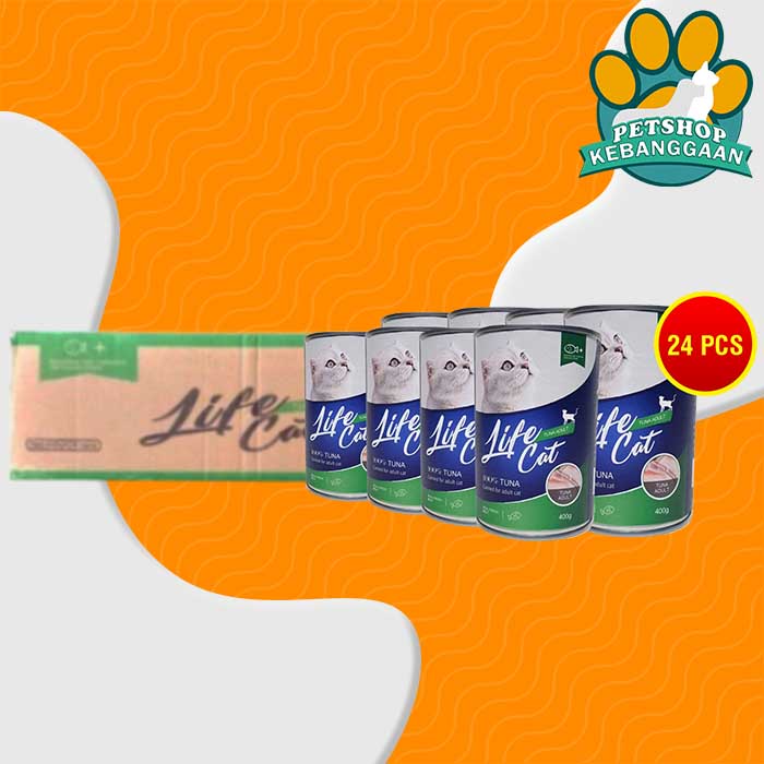 Makanan Kucing Wet Food Kaleng Life Cat Grosir Dus 24 PCS 400GR