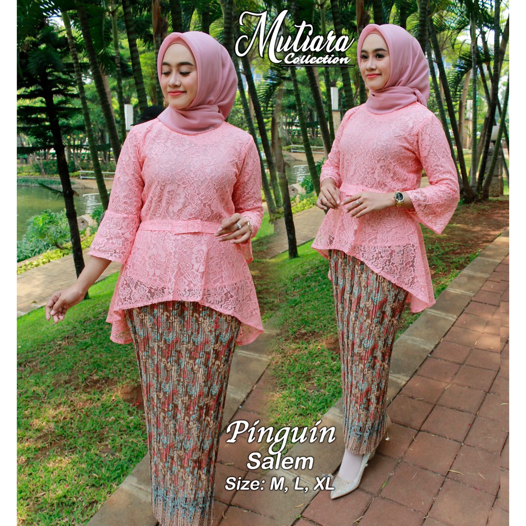 MUT> KEBAYA WISUDA MODERN / SET KEBAYA PINGUIN / KURUNG BRUKAT KEBAYA MODERN / BRUKAT KEBAYA MODERN