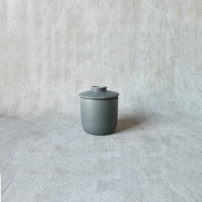 

Grey Sugar Container Sugar Pack Holder Tempat Gula Ceramic Unik