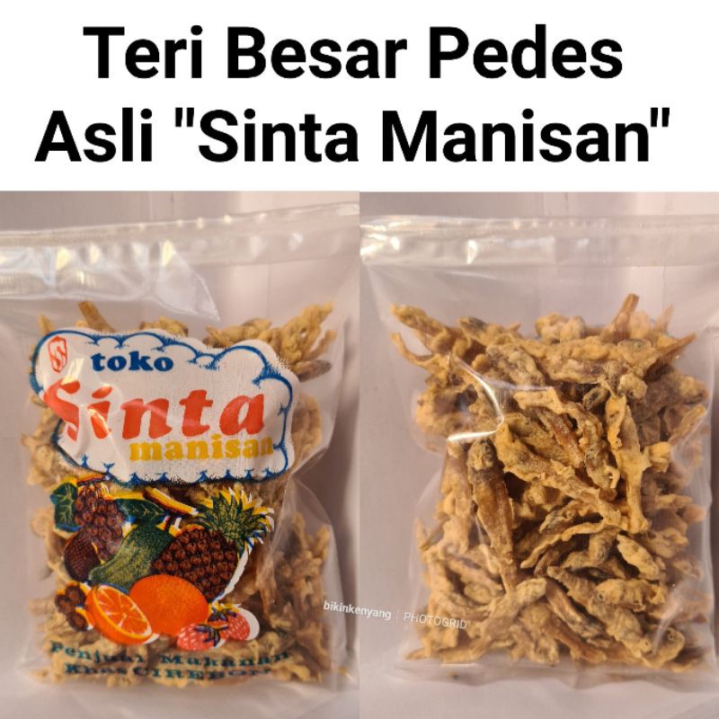 

Teri Besar Pedes Asli "Sinta Manisan" Berat - 100 Gram Khas Cirebon