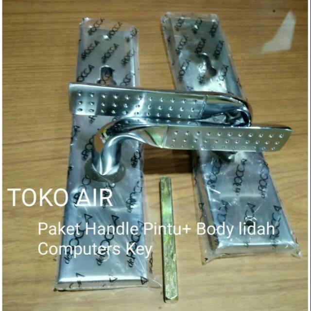 Handle pintu deRocca set komplit/ Paket handle pintu