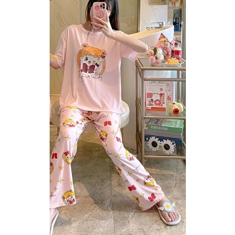 Piyama 830 Import CP Sailormoon Anak Perempuan Remaja Cewek Wanita Dewasa