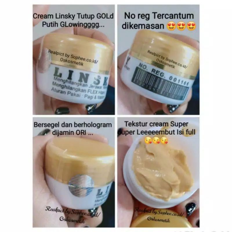 PAKET CREAM LINSKY SUPER GLOWING 1000% ORIGINAL