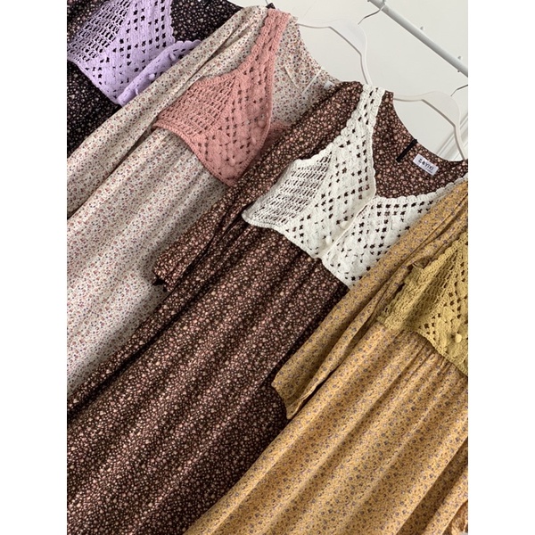 FW D399 Long Dress Import | Gamis Import Premium