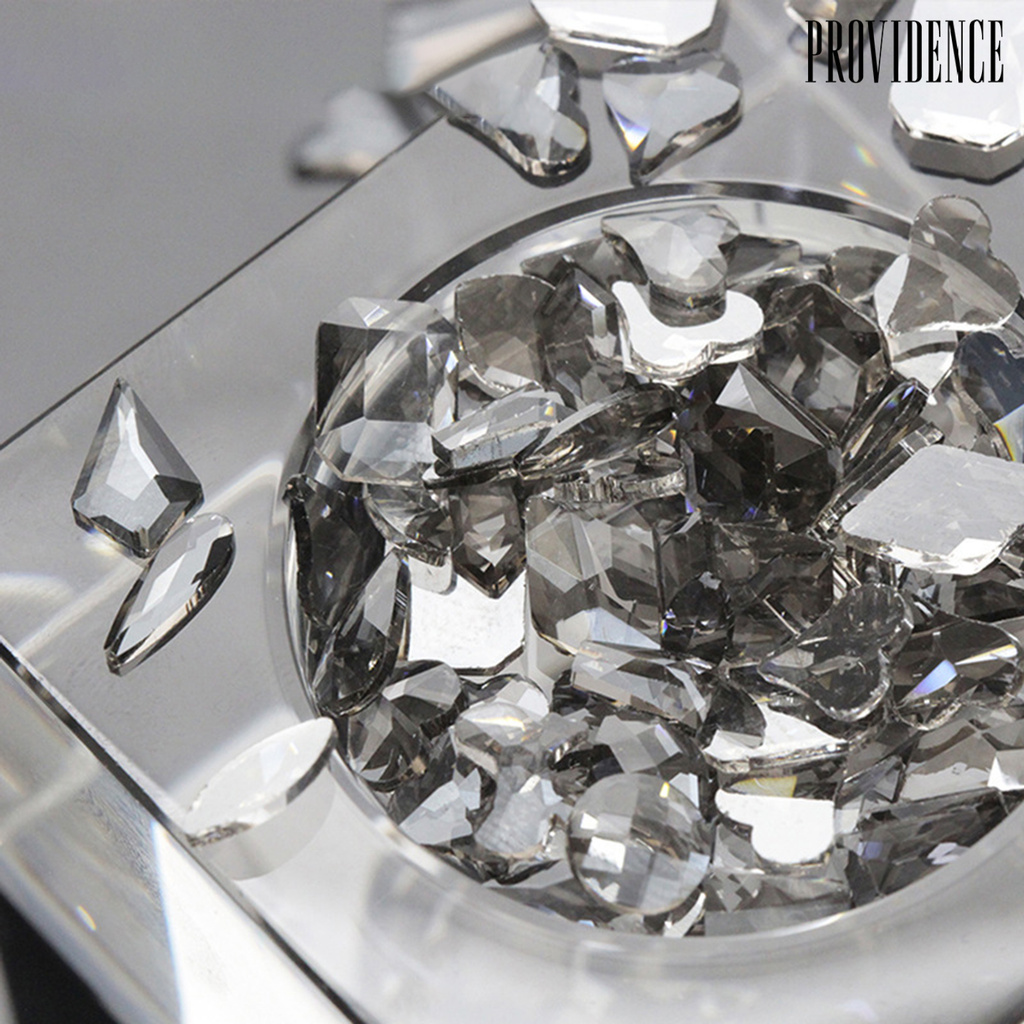 Providence 100pcs / Kantong Berlian Imitasi Flat Back Untuk Dekorasi Nail Art