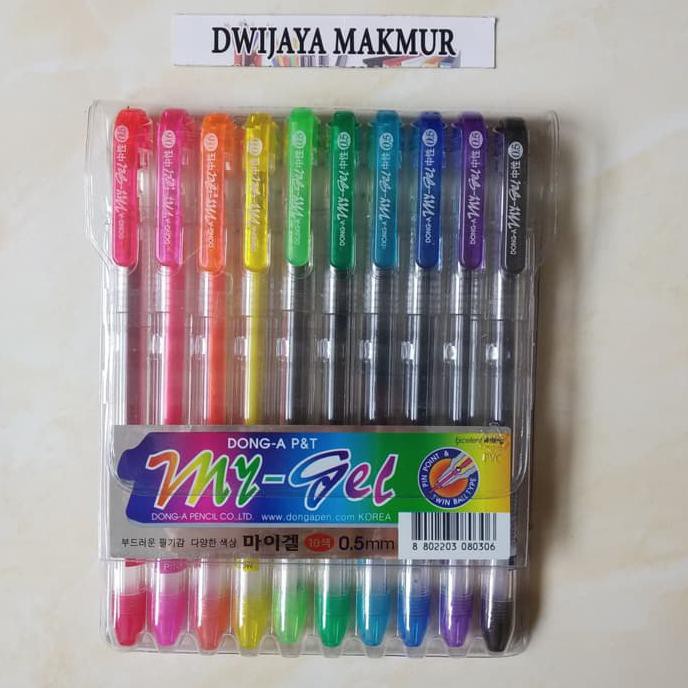 

Dong-A My-Gel Pen Cair Warna Warni (10Pcs) Dwija522 Ayo Beli
