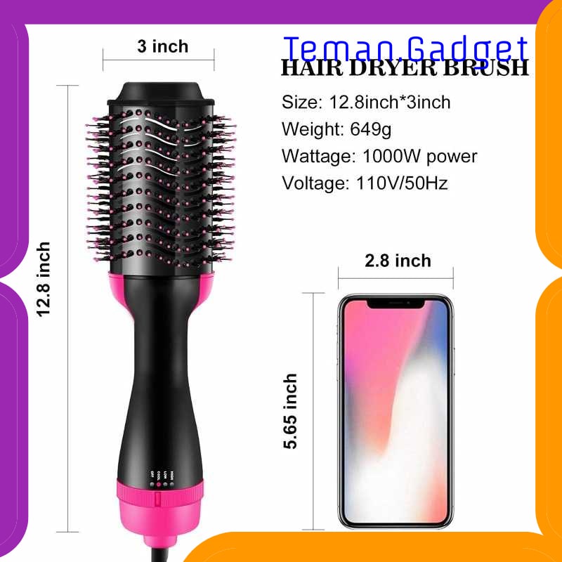 TG-FE199 OLOEY SISIR ROLLER HAIR DRYER RAMBUT 2IN1 VOLUMIZER CURLER COMB WB-336