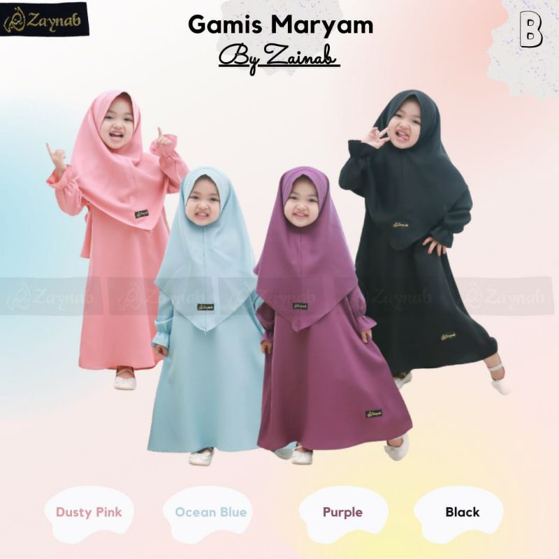 Gamis Maryam KIDS  Gamis Setelan Anak Gamis Murah Terlaris