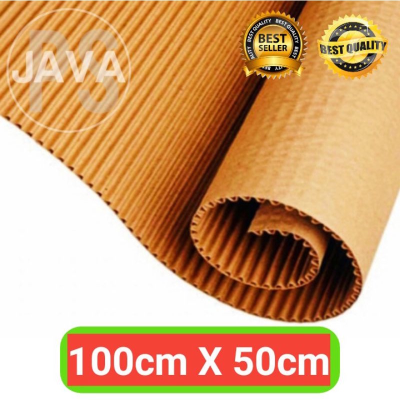 

Kardus Polos Karton Lembaran Murah Single Face Meteran 100cm X 50cm