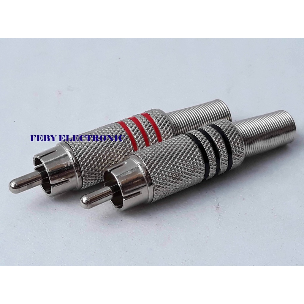 Jack RCA Besi (Sepasang) Jek RCA