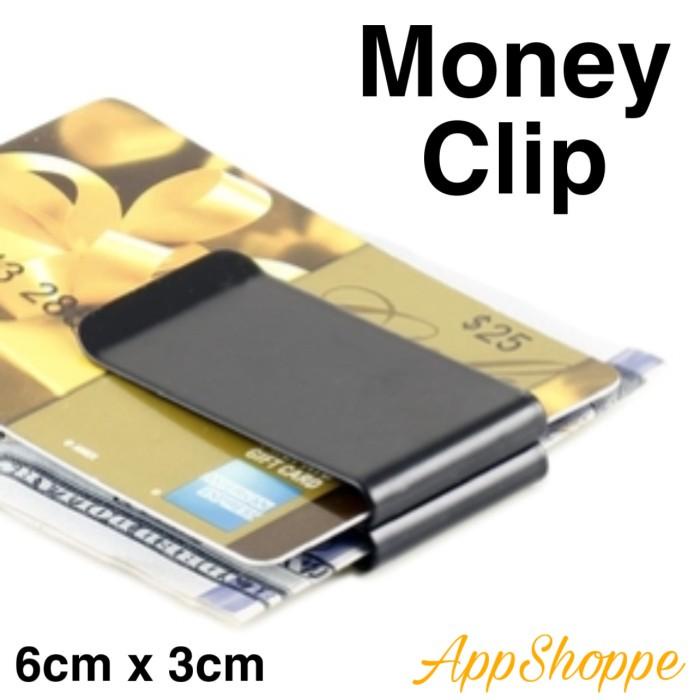 

Klip | Money Clip Stainless Steel Double Sided Penjepit Uang Klip Dompet Card