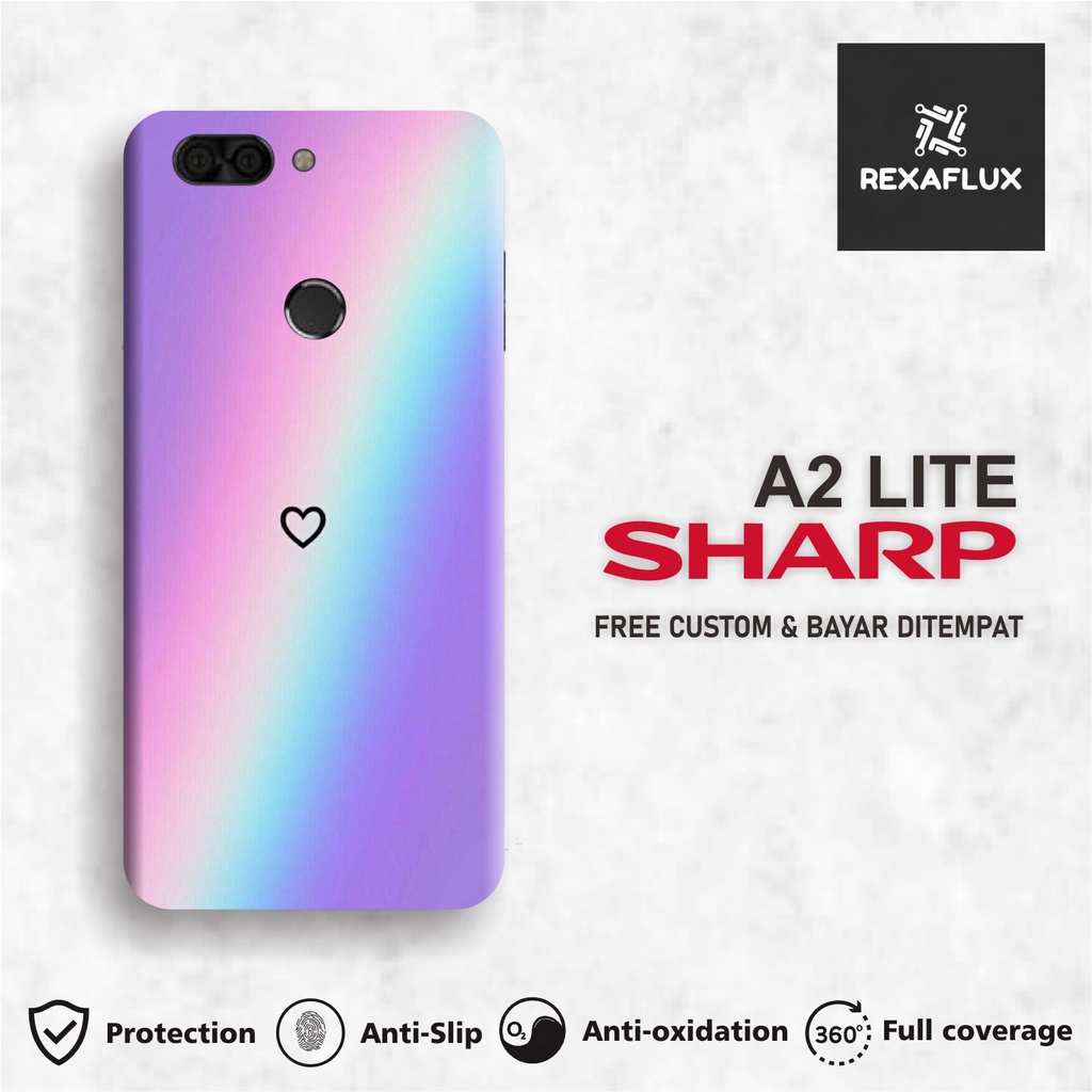 *2PCS* SHARP A2 Lite Garskin Case/Stiker Protector Free Customs & COD