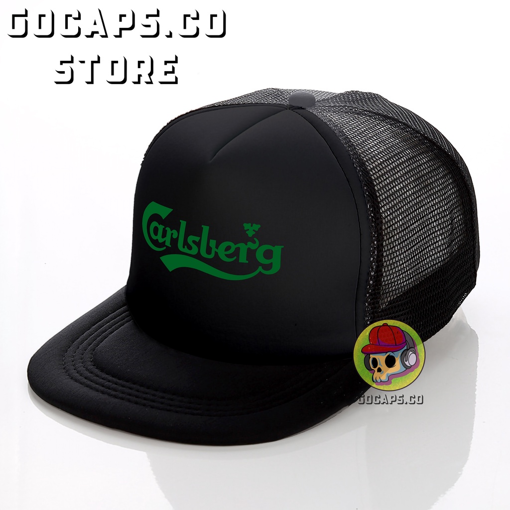 Carlsberg / Beer /Topi Jaring Distro / Topi Jaring / Topi Distro Premium / Topi Pria / Topi Baseball / Snapback / Topi Snapback / Topi Snapback Jaring / Topi Kece Unisex / Gocaps