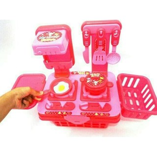  Mainan Masakan masakan  my lovely kitchen set PINK chef 