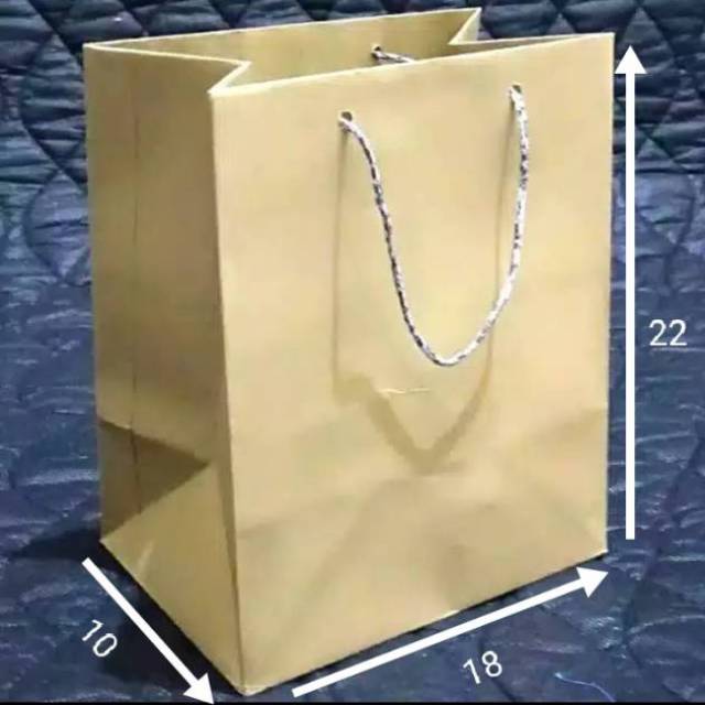 Paperbag/tas kertas R5 polos (18x22) (0106)