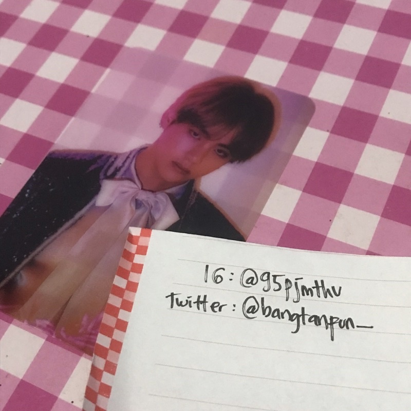 PHOTOCARD WINGS BOOK TOUR TAEHYUNG