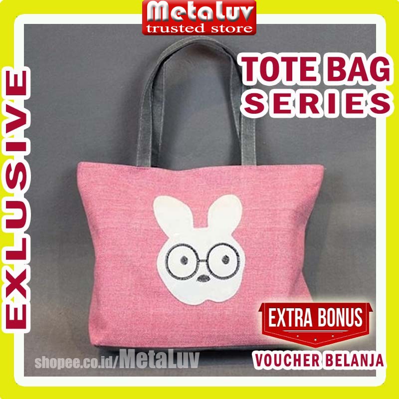 Tas Tote Bag Wanita Toote Bag Tootbag Kain Toth Bag Totebag Totebage Tebal Kanvas Totabag Perempuan 
