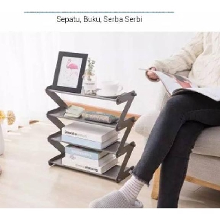KODE PRODUK 91 8Rak Sepatu Zigzag 4 Susun Rak sandal KODE PRODUK 91 8Rak Sepatu Zigzag 4 Susun Rak sandal