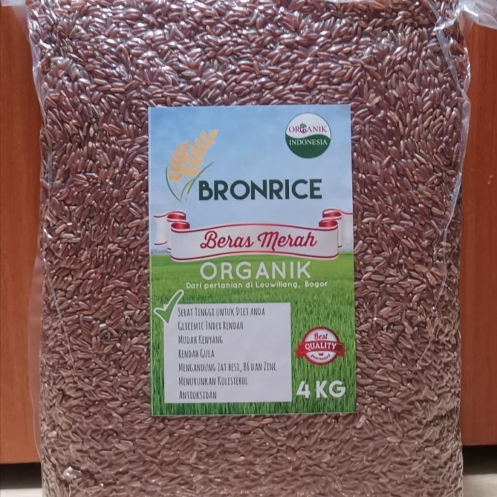 

gr011ttr Beras Merah Organik 4Kg - Packing Standar Sv012Ss