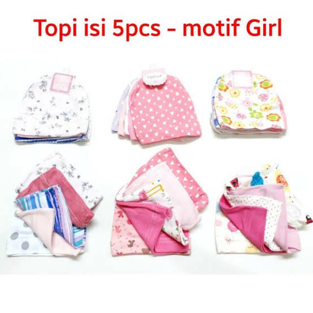 Topi bayi katun kupluk newborn bayi halus set Makassar